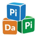 Logo Pidapi : des cubes et … des grenouilles, bien sûr.