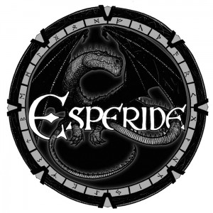 Dragon se melant aux lettres du logo Esperide : version 2