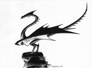 Dragon incendiaire : scan papier