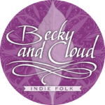 Becky and Cloud : logo sur fond violet