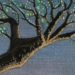 Au bord du gouffre (2025) 40x50cm - Détail