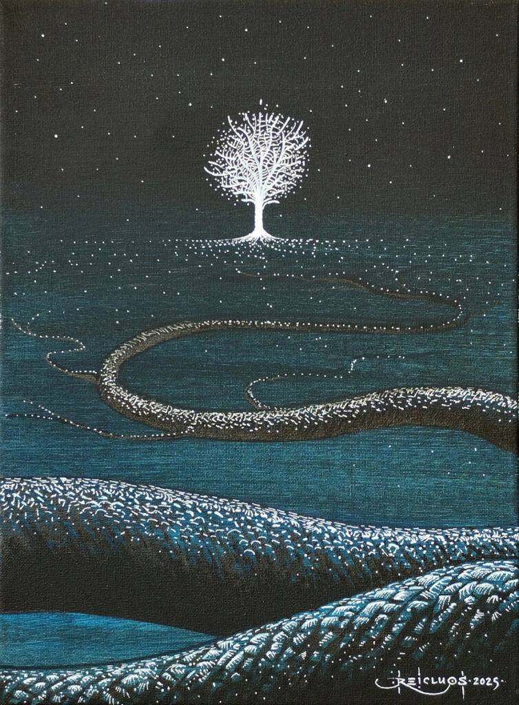 Racine de nuit (2025) - 30x40cm